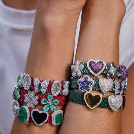 Fusion Emerald Square Charm