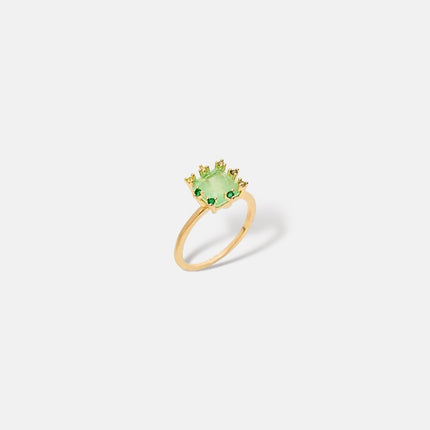 Square green ring