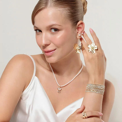 Spike bracelet zirconia