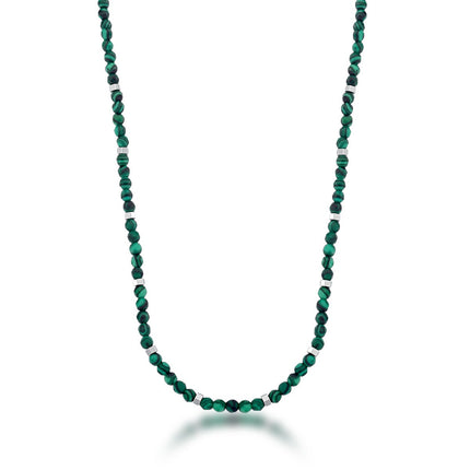 Stainless and stone necklace