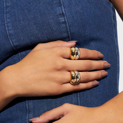 DOUBLE RING, DOME AND SMOOTH