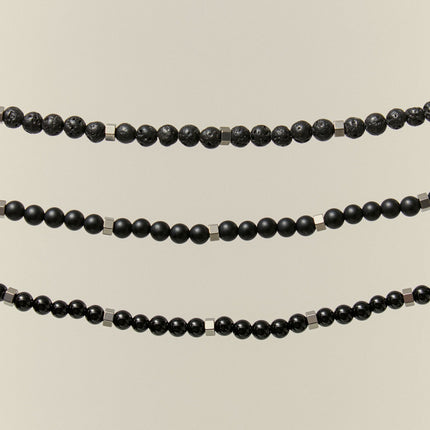 Stainless and stone necklace