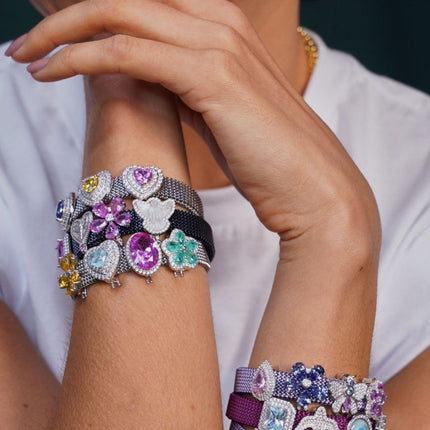 Crystal Fusion tourmaline drop charm