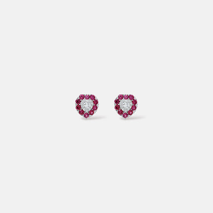 Sterling silver heart zirconia