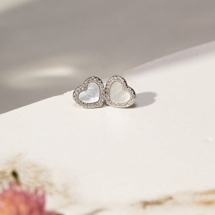 Mother pearls heart set