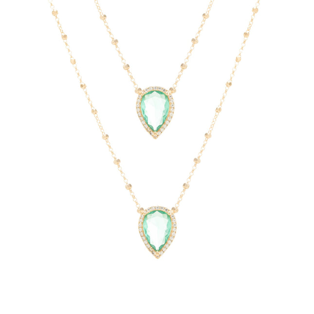 Drop long necklace