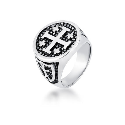 Stainless Cross ring