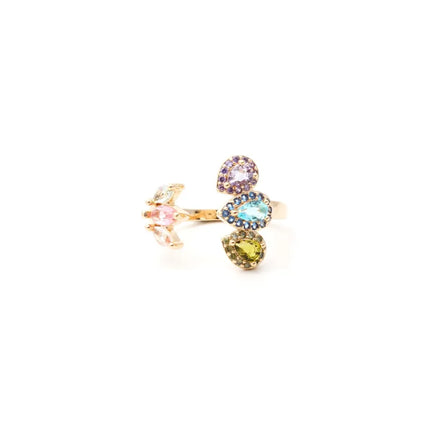 Colourful zirconia ring