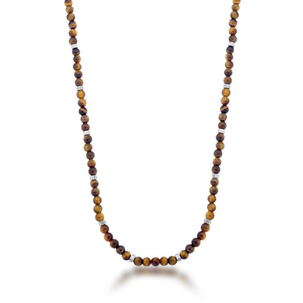 Stainless and stone necklace