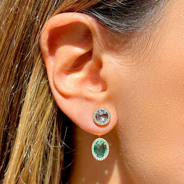 Ear jacket earrings