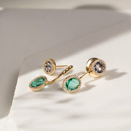 Ear jacket earrings