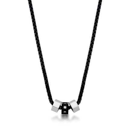 Stainless zirconia necklace