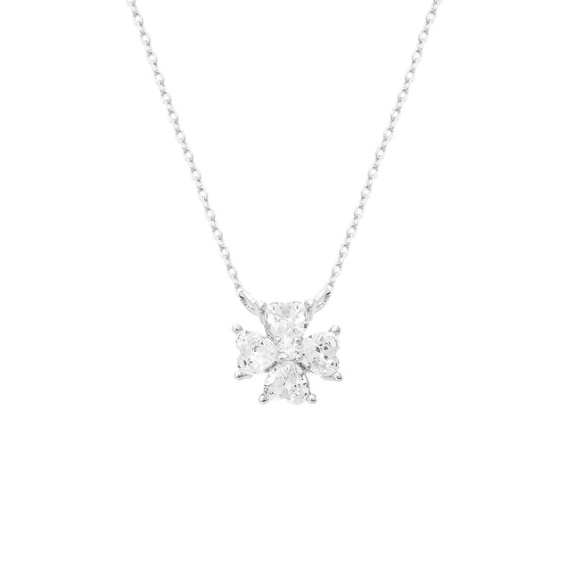 Sterling silver zirconia necklace