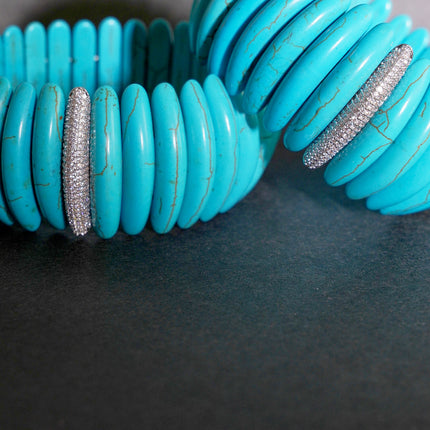 Turquoise thick bracelet