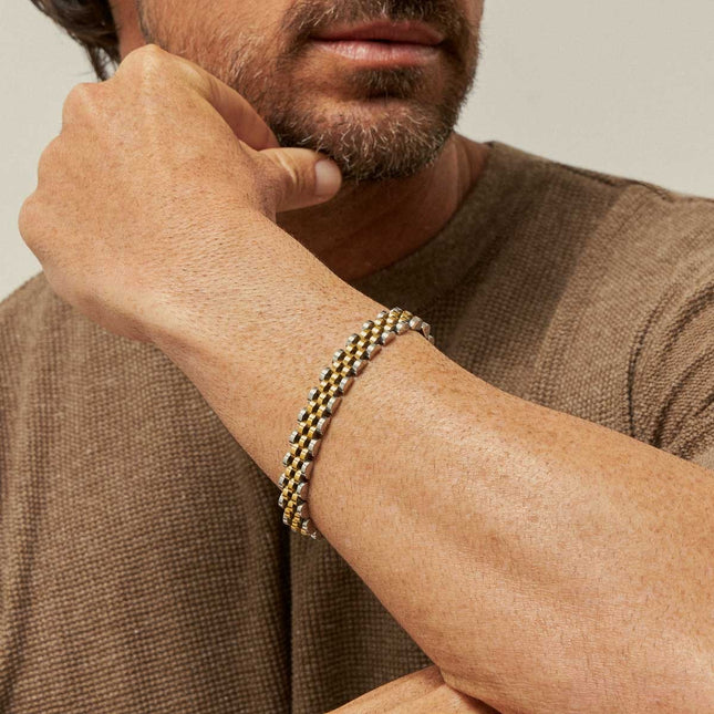 Stainless gold bracelet