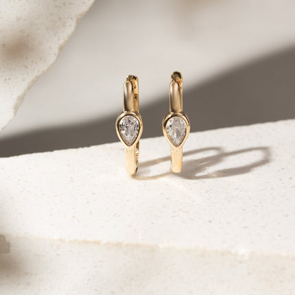 Rectangle zirconia Earrings