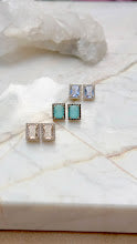 Small rectangular earrings