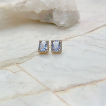 Small rectangular earrings
