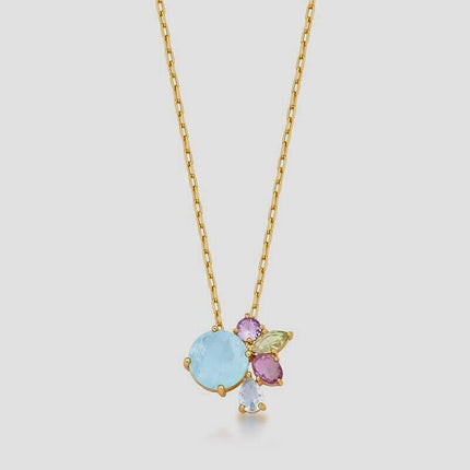 Crystal colourful necklace