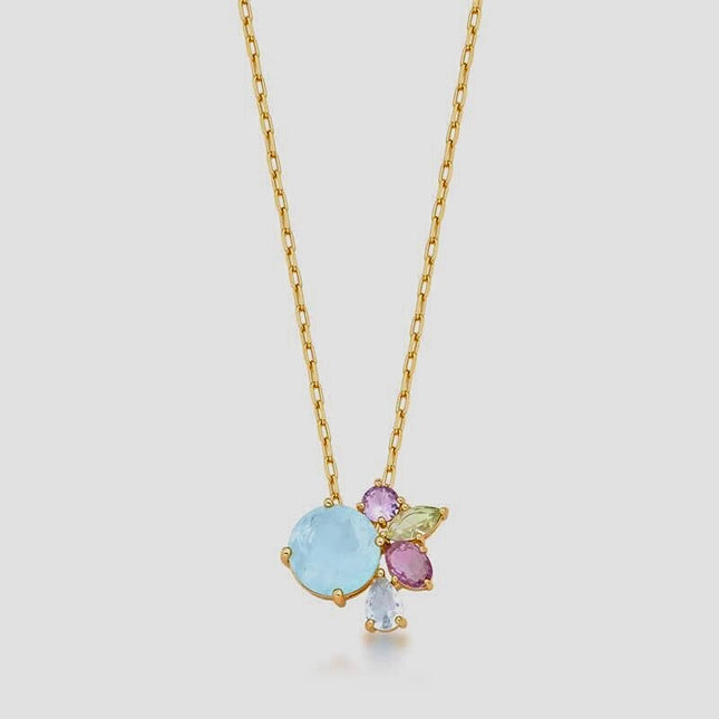 Crystal colourful necklace