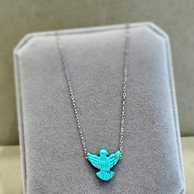 Sterling silver spirit sant necklace