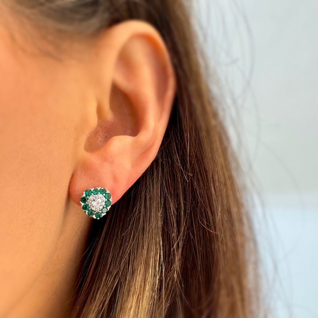 Sterling silver heart zirconia