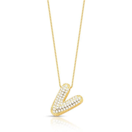 Initial pendant necklace