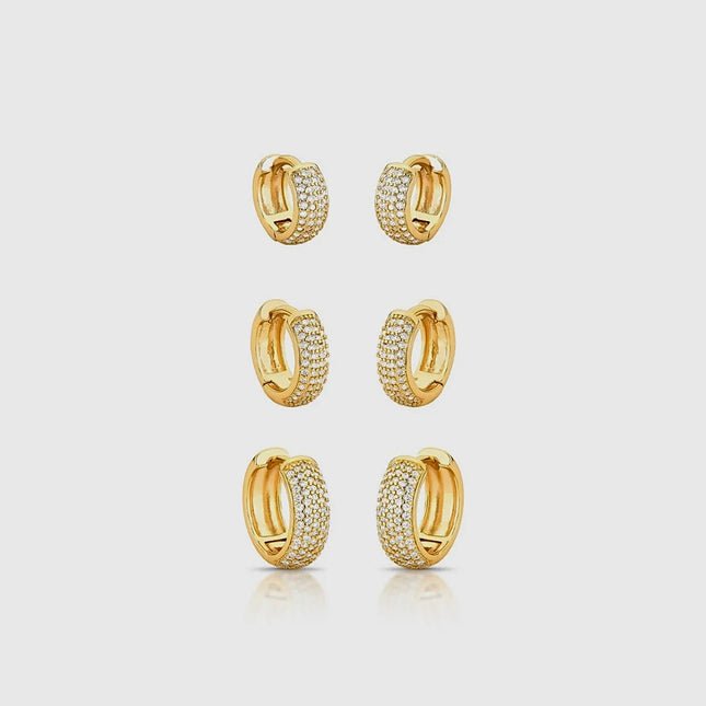 Hoop zirconia Earrings