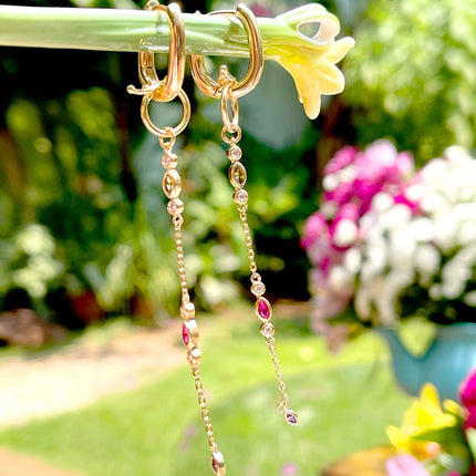 Gold plated earrings