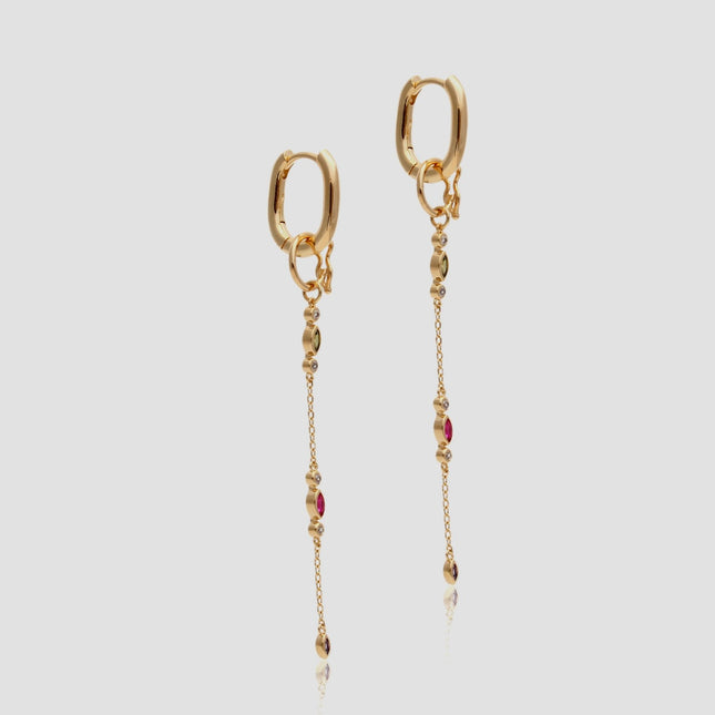 Gold plated earrings
