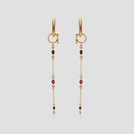 Gold plated earrings