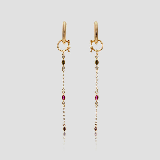 Gold plated earrings
