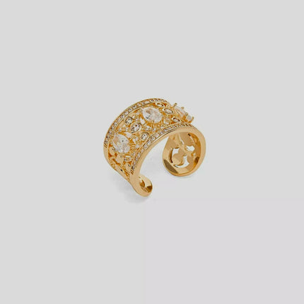 Gold plated zirconia Ring