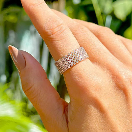 Gold plated zirconia ring