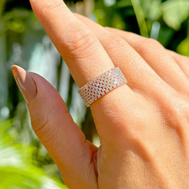 Gold plated zirconia ring