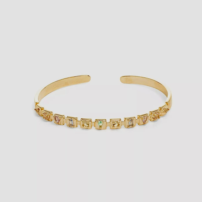 Colourful crystals bracelet