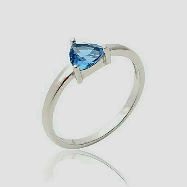 heart blu sky ring