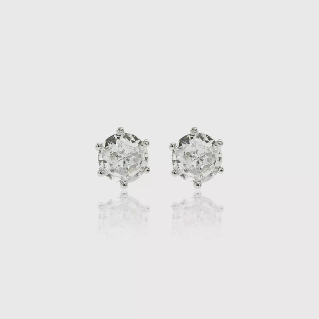 Solitaire stud earring