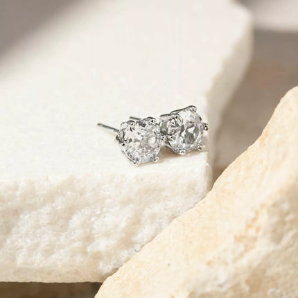 Solitaire stud earring