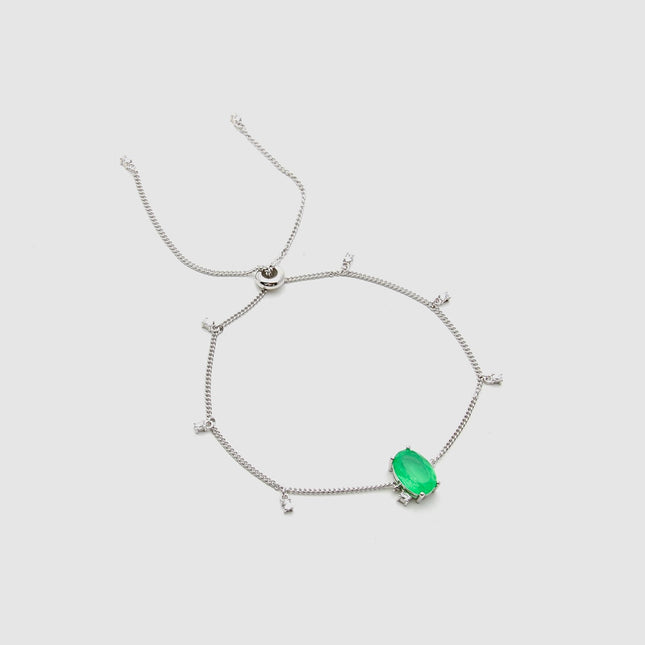 Adjustable Fusion Emerald Bracelet