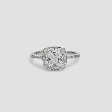 Square zirconia ring