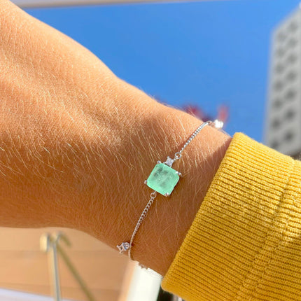 Adjustable Fusion Emerald Bracelet
