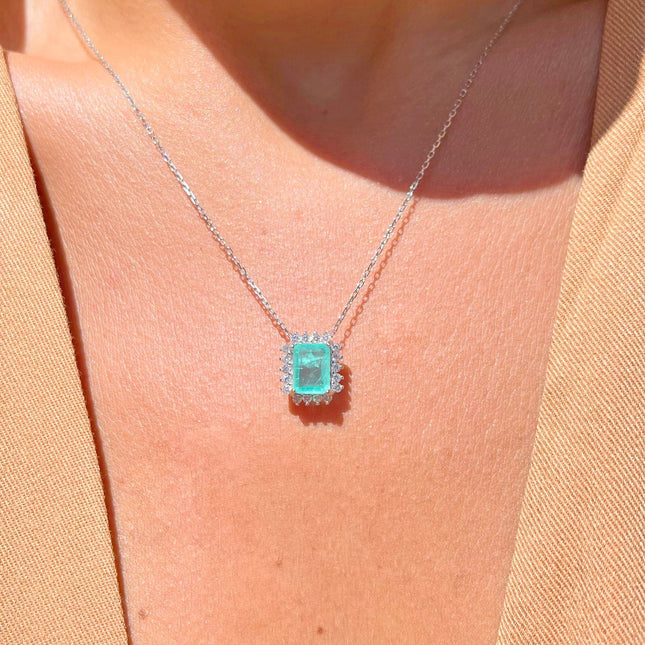 Sterling silver fusion Tourmaline Necklace