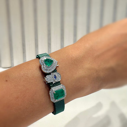 Fusion Emerald Square Charm