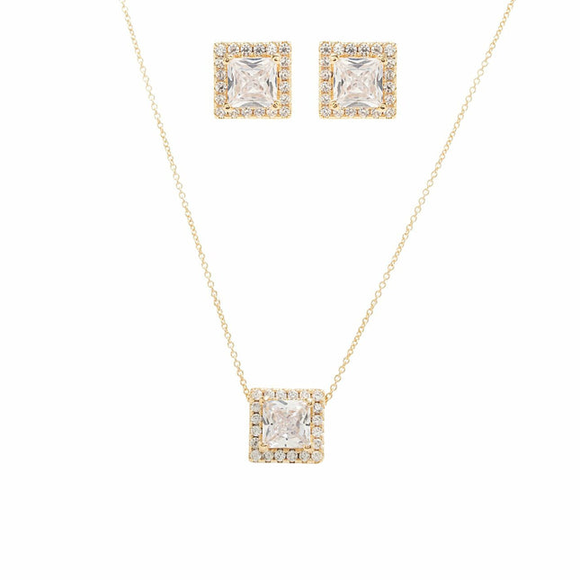 Square zirconia studded set