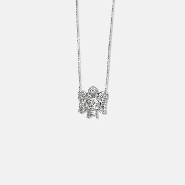 Angel baguette necklace