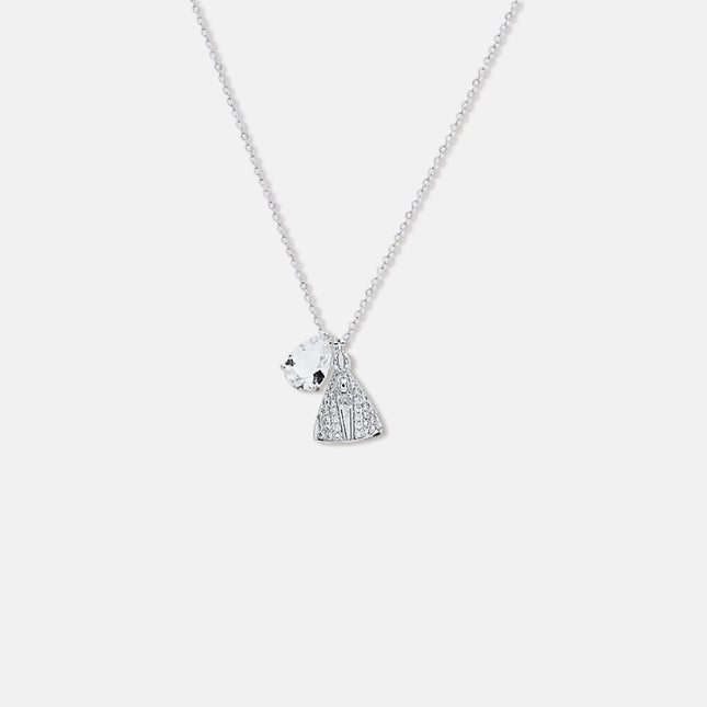 Drop and Marie zirconia necklace