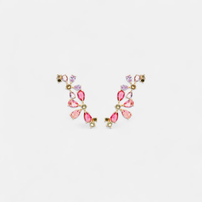 Ear cuff colourful earrings