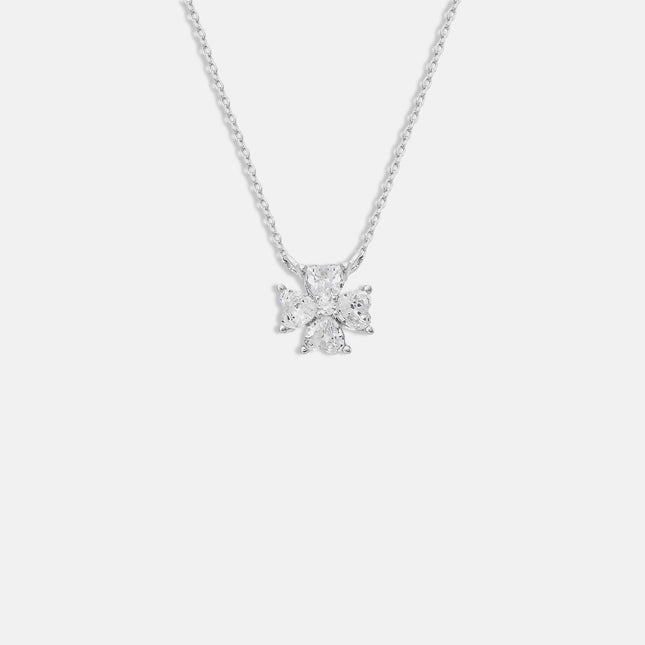 Sterling silver zirconia necklace