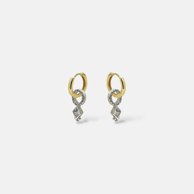 Earrings duo colours